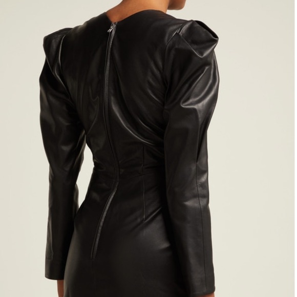 Isabel Marant Cobe Knotted Leather Mini Dress FR36 - Picture 4 of 4